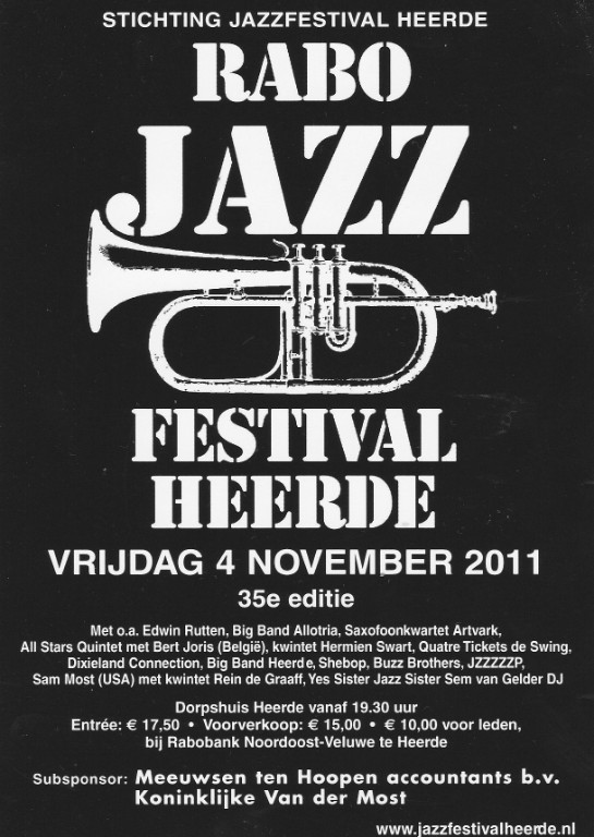 Rabo Jazzfestival Heerde, vrijdag 4 november 2011