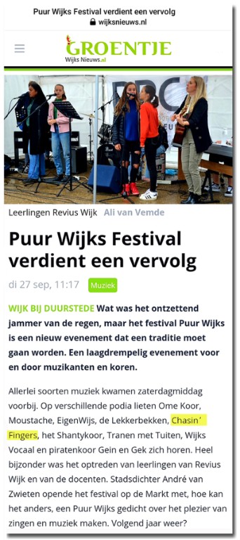 Puur Wijks Festival, 24 september 2022